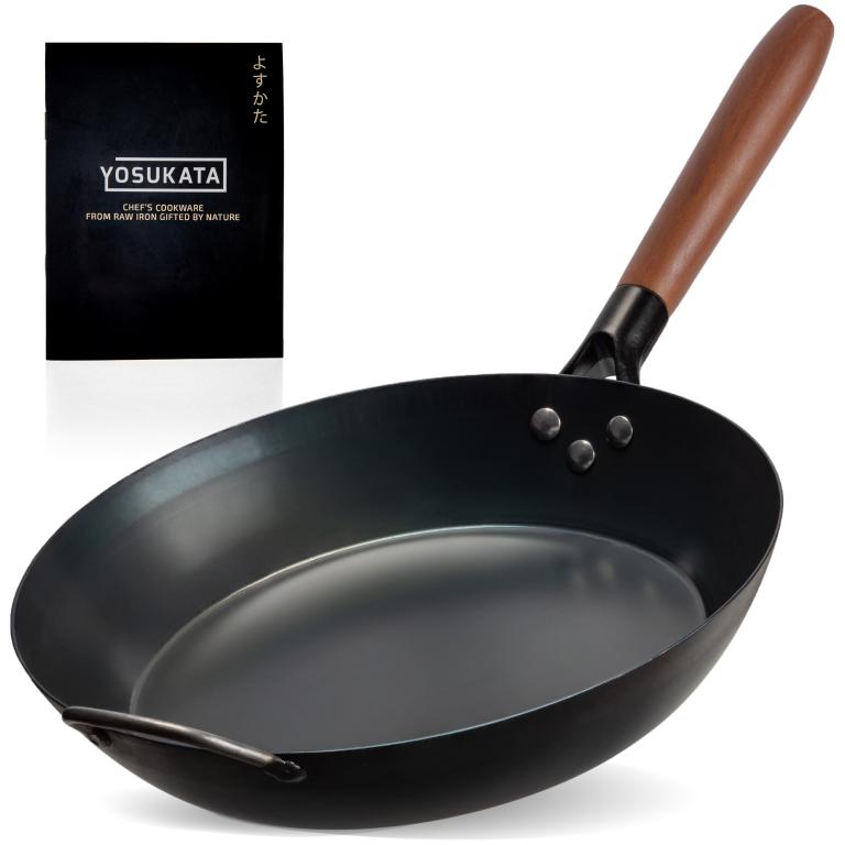 Yosukata Sartén de Acero al Carbono Negro de 30cm